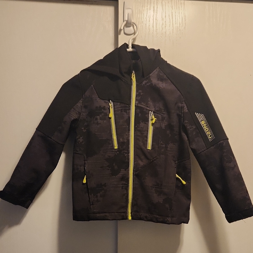 Snozu Kids Black and Yellow Raincoat